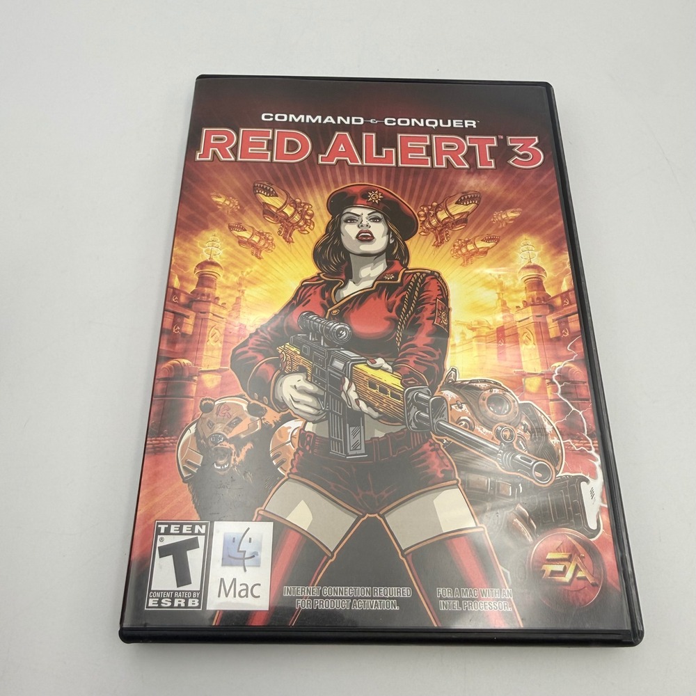 Command & Conquer Red Alert 3 Apple Mac 2009 RTS Video Game EA Physical Disc